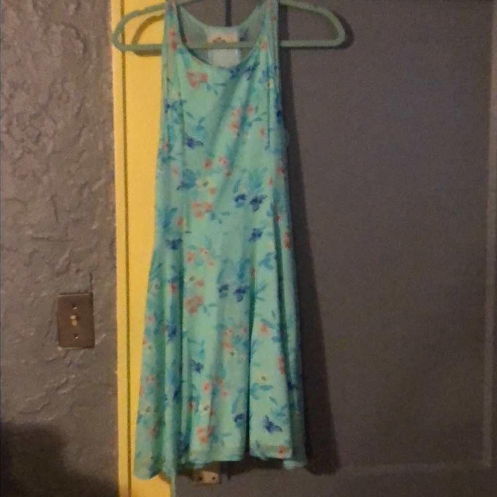 Hollister light blue floral dress